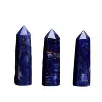 Драгоценный камень украшения, содалит, полированный, разный размер для выбора, голубой, продается PC