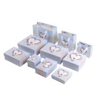 Jewelry Gift Box, paper box, Rectangle, printing white 