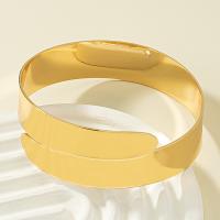 Zinc Alloy Cuff Bangle, gold color plated, fashion jewelry & for woman, Inner Approx 75mm 
