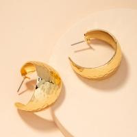 Zinc Alloy Stud Earring, gold color plated, fashion jewelry & for woman 