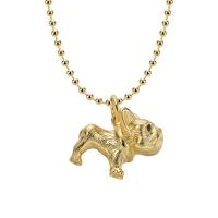 Brass Jewelry Necklace, Dog, plated, for woman Approx 45-50 cm 