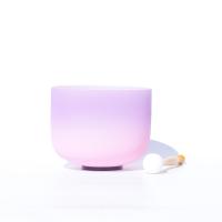 Природный кварцевый Поющая чаша, разный размер для выбора, меро-фиолетовый, продается PC
