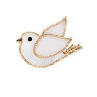 Zinc Alloy Jewelry Brooch, Dove, plated, fashion jewelry & Unisex, golden 