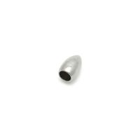 Acier inoxydable percé demi perles, Acier inoxydable 304, DIY & normes différentes pour le choix, couleur originale Vendu par sac