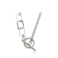 Stainless Steel Jewelry Necklace, 304 Stainless Steel, with 5.2cm extender chain, Vacuum Ion Plating, fashion jewelry & Unisex Approx 43.5 cm 