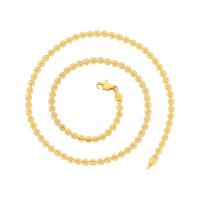 Collar de la aleación del cinc, aleación de zinc, chapado en color dorado, Vintage & para mujer, dorado, 4mm, longitud:aproximado 45.5 cm, 6PCs/Bolsa, Vendido por Bolsa