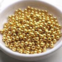 Brass Spacer Beads, Round, sang gold plated, DIY 