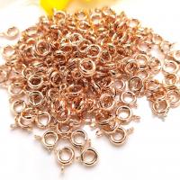 Brass Spring Ring Clasp, plated 