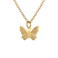 Zinc Alloy Necklace, with 1.96 inch extender chain, Butterfly, plated, for woman 12mm Approx 13.07 Inch 