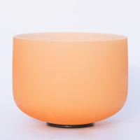 Природный кварцевый Поющая чаша, разный размер для выбора, оранжевый, продается PC