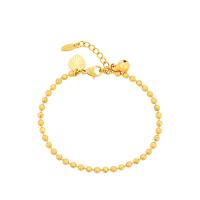 Moda pulseras de la aleación de Zinc, con 3cm extender cadena, chapado en color dorado, Joyería & ajustable & para mujer, dorado, 3mm, longitud:aproximado 17 cm, Vendido por UD