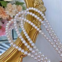 Round Cultured Freshwater Pearl Beads, DIY, white, 6.5-7.5mm Approx 15 Inch 