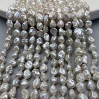 Baroque Cultured Freshwater Pearl Beads, DIY, white, 8-9mm Approx 15 Inch 