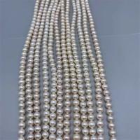 Round Cultured Freshwater Pearl Beads, DIY, white, 6-7mm Approx 15 Inch 