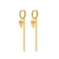 Cubic Zirconia Micro Pave Brass Earring, plated, micro pave cubic zirconia & for woman 