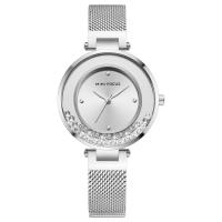 Women Wrist Watch, Zinc Alloy, with Glass & 304 Stainless Steel, Japanese movement, Life water resistant & for woman & with rhinestone Approx 7.87 Inch 