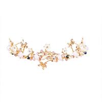 Bridal Tiaras, Zinc Alloy, with Crystal & Plastic Pearl, plated, Girl & fashion jewelry 