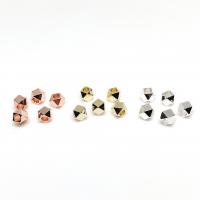 Brass Spacer Beads, Geometrical Pattern, plated, DIY 