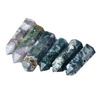 Agate Decoration, Moss Agate, polished green 