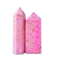 Décoration de pierre perles, Hémimorphite, poli, rose, 6-7cm, Vendu par PC