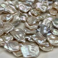Baroque Cultured Freshwater Pearl Beads, DIY, white, 18-19mm 