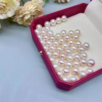 Round Cultured Freshwater Pearl Beads, DIY, white, 9-10mm 