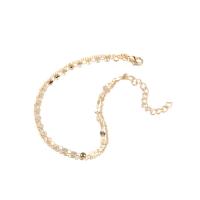 Zinc Alloy Anklet, with 1.89inch extender chain, gold color plated, fashion jewelry & for woman Approx 9.29 Inch 