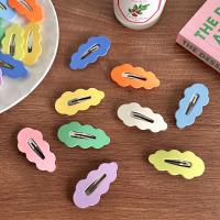 Hair Snap Clips, Plastic, with Zinc Alloy, for woman 