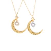 Rhinestone Zinc Alloy Necklace, with 1.97inch extender chain & for woman & with rhinestone 32mm Approx 14.96 Inch 