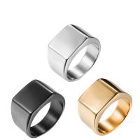 Titanium Steel Finger Ring, polished, fashion jewelry & for man 