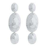 Zinc Alloy Drop Earring, Oval, plated, fashion jewelry & for woman 