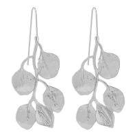 Zinc Alloy Drop Earring, Leaf, plated, vintage & fashion jewelry & for woman 