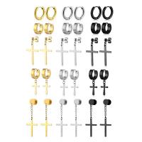Stainless Steel Drop Earring, 316L Stainless Steel, Vacuum Ion Plating, 15 pieces & Unisex 
