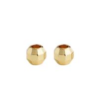 Brass Spacer Beads, plated, DIY & faceted 