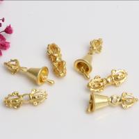 Buddha Bead Counter Clips, Brass, matte gold color plated golden 