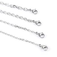 Stainless Steel Chain Necklace, 304 Stainless Steel Chain, cross chain original color 