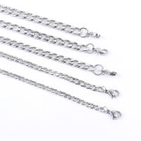 Titanio collar de cadena de acero, Partículas de acero, diverso tamaño para la opción, color original, Vendido por UD