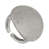 Палец кольцо-латунь, Латунь, полированный, ювелирные изделия моды & Женский, серебряный размер:5.5, продается PC