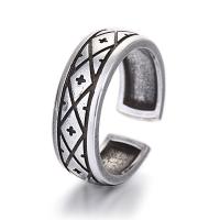Палец кольцо-латунь, Латунь, плакирован серебром, Винтаж & регулируемый & Женский, Много цветов для выбора, размер:6-8, продается PC