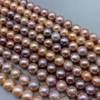 Naturel d'eau douce perles, perle d'eau douce cultivée, DIY, multicolore, 10-11mm Environ 15 pouce, Vendu par brin