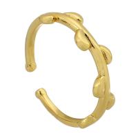 Anillo de dedo de joyería de mal de ojo, metal, chapado en color dorado, para mujer, dorado, 5mm, tamaño:6, Vendido por UD