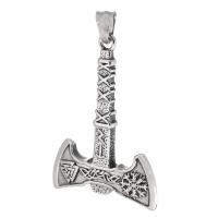 Stainless Steel Pendants, 316 Stainless Steel, Axe, polished, fashion jewelry & DIY & blacken, original color Approx 5mm 