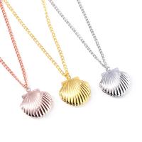 Fashion Locket Necklace, Zinc Alloy, Shell, plated, fashion jewelry & with photo locket & for woman Approx 17.72 Inch 