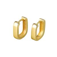 Brass Huggie Hoop Earring, plated, fashion jewelry & for woman & hollow Inner Approx 8.5mm 