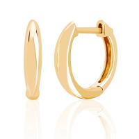 Brass Huggie Hoop Earring, Geometrical Pattern, plated, fashion jewelry & for woman 15mm 