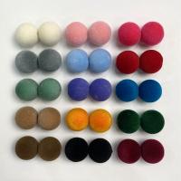 Perle acrylique, avec Flocage de tissu, Rond, normes différentes pour le choix, plus de couleurs à choisir Vendu par sac