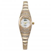 Women Wrist Watch, Zinc Alloy, with Glass & 304 Stainless Steel, Chinese movement, plated, waterproofless & with rhinestone 