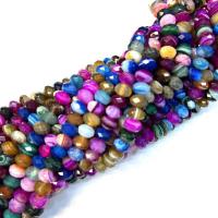 Achat Perlen, poliert, DIY & verschiedene Größen vorhanden & facettierte, gemischte Farben, Länge:ca. 38-40 cm, verkauft von Strang