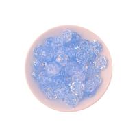 Translucent Resin Beads, Rose, AB color plated 