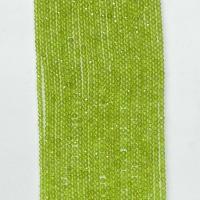 Перидот бисер, перидот, Круглая, натуральный, разный размер для выбора & граненый, зеленый, длина:Приблизительно 14.96 дюймовый, продается Strand